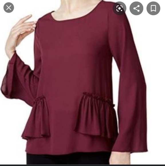 MAISON JULES BELL SLEEVE TOP - Picture 2 of 6